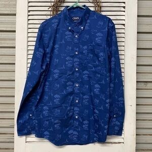 Chaps Button Down Tropical Shirt size Large